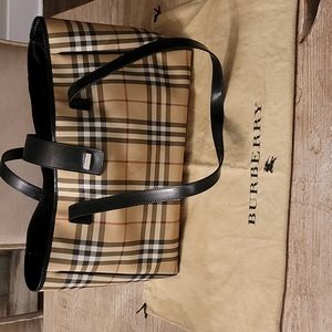 Authentic Burberry diaper bag